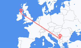 Flüge aus dem Kosovo nach Nordirland