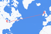 Flyrejser fra Chicago til Belfast