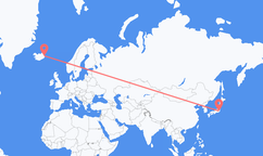 Flights from Tokyo to Egilsstaðir