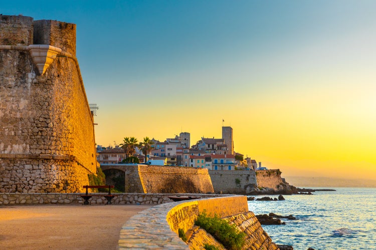 Historic Center of Antibes, French Riviera, Provence, France.