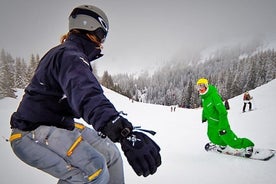 Borovets Snowboard Taster Aula em grupo de 2 horas