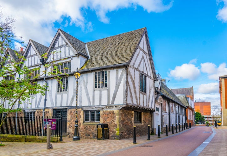 Photo of guild hall in leicester, England.