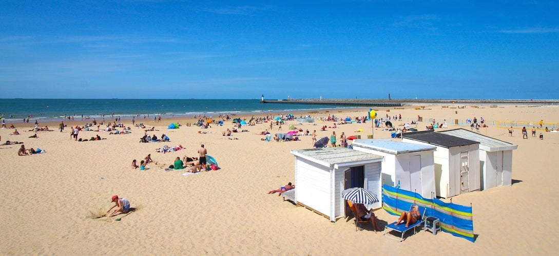 Calais beach in north of France