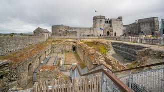 Photo of aerial view of Cathedral of St. Eunan and St. Columba in Letterkenny ,Co. Donegal Ireland.