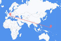 Pohnpei to Milan