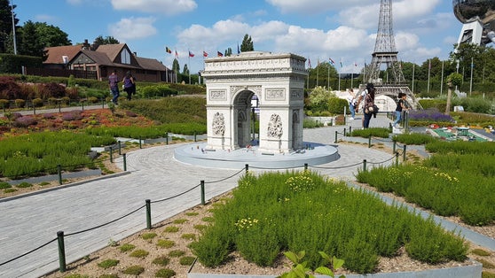 BRUSSELS, BELGIUM -  MIniatures at Mini-Europe which is has reproductions of monuments in the European Union on show