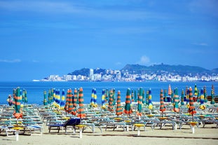 Photo of aerial view of the city Durres, Albania.