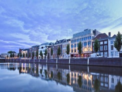 Photo of beautiful Cityscape of Breda with the big church, The Netherlands.