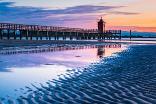 Photo of Colorful summer cityscape of Lignano Sabbiadoro town.