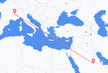 Voos de Riade, Arábia Saudita para Chambéry, França