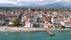 Photo of aerial view of Katerini with beach, Greece.