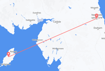 Vluchten van Douglas, Alaska naar Newcastle upon Tyne