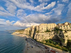 Photo of  view at the bay and port in Pizzo, Calabria, Italy.