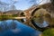 Ancient bridge of Vilela near the village of Arcos de Valdevez, in Minho, Portugal