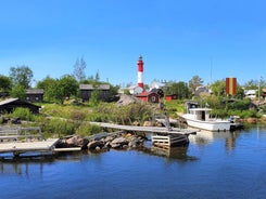 Oulu Finland Aerial landscape photo.