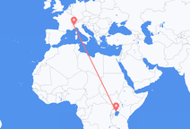 Entebbe to Turin