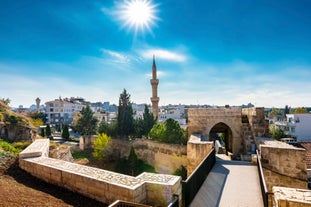 Photo of the skyline of Sanliurfa as viewed from the castle, Turkey.