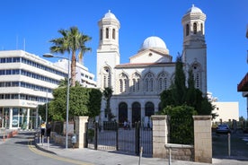 Photo of the seafront and the city of Limassol on a Sunny day, Cyprus.