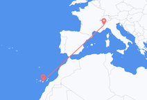 Las Palmas to Turin