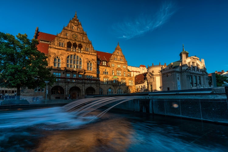 Photo of Old City Hall and Stadt Theater in Bielefeld, Germany.