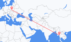 Vuelos de Mawlamyaing a Cracovia