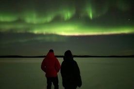 Skidtur på natten med Northern Lights Potential