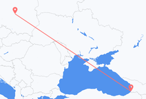 Flyreiser fra Batumi, Georgia til Lodz, Polen