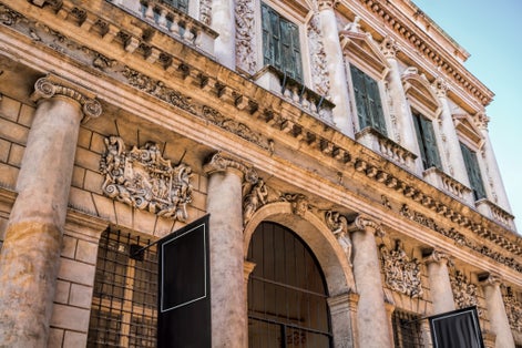 photo of palazzo barbaran da porto in vicenza, italy .