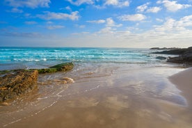 Photo of Benicassim Voramar playa beach in Castellon of Spain.