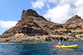 Kajak- en snorkeltocht in grotten in Mogan