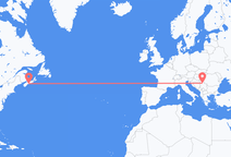 ハリファックスからベオグラード行きのフライト