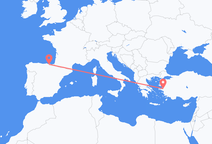 이즈미르에서 출발해 빌바오로 향하는 항공편