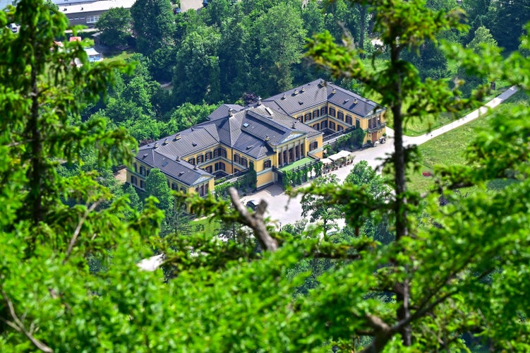 photo of view of The imperial villa in Bad Ischl seen from the Jainzenberg, Bad Ischl, Austria.