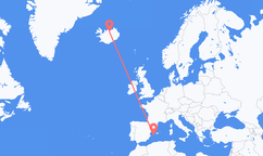 Flights from Ibiza to Akureyri
