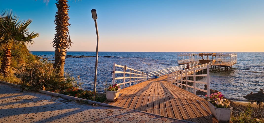 Photo of golden Hour at "Generals Beach" located in Durres, Albania.