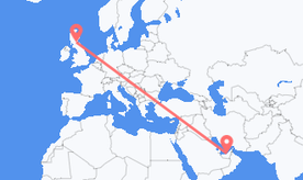 Flugfrá Sameinuðu arabísku furstadæmunumtil Skotlands