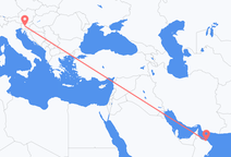 Muscat to Ljubljana