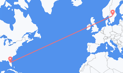 Loty z Orlando, Stany Zjednoczone do hrabstwa Örebro, Szwecja