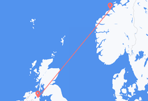 Flyrejser fra Kristiansund til Belfast