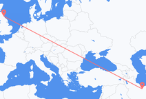 Flyg från Teheran till Newcastle upon Tyne