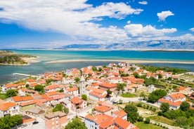 City of Zadar aerial panoramic view.