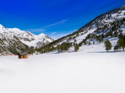 photo of Ordino Andorra morning view in winter.