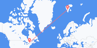 Flights from Canada to Svalbard & Jan Mayen