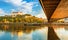 View on Bratislava castle and old town over the river Danube in Bratislava city, Slovakia