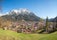 Photo of aerial view of beautiful Mittenwald old town in Bavaria, Germany.