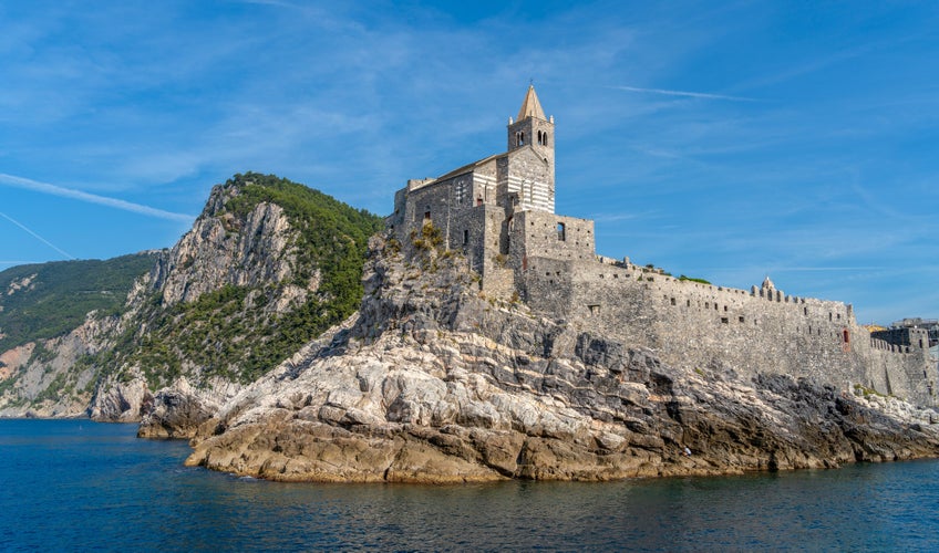 San Pietro in Porto Venere, a town at a coastal area in the province of La Spezia in Liguria, located in the northwest of Italy