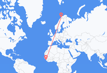 Vluchten van Freetown naar Bardufoss