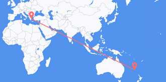 Flights from Norfolk Island to Greece