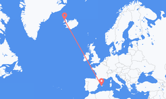 Flights from Palma to Ísafjörður