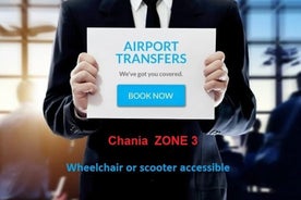 Chania Airport (CHQ) to/from Chania suburbs- ZONE 3 -up to 15 prs